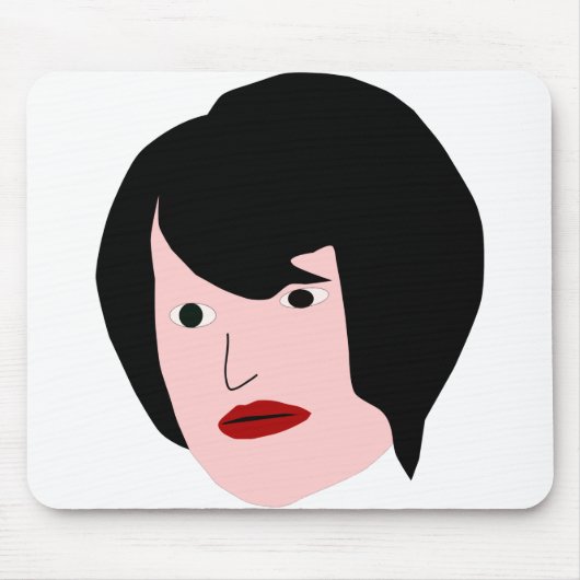 Cartoon Frau Mousepad (Vorne)