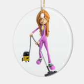 Cartoon Frauen mit Vakuum Keramik Ornament (Links)