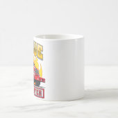 Cartoon Freibord T - Shirt Kaffeetasse (Mittel)