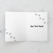 Cartoon French Bulldog Karte (Innenseite)