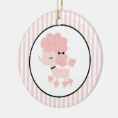 Cartoon French Poodle Custom Ornaments Keramikornament (Links)