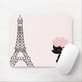 Cartoon French Poodle Mousepad (Mit Mouse)