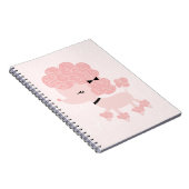 Cartoon French Poodle Notizblock (Rechte Seite)