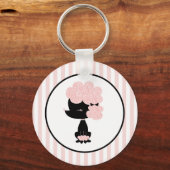Cartoon French Poodle Schlüsselanhänger (Vorderseite)