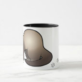 Cartoon-Frettchen Tasse (Zentrum)