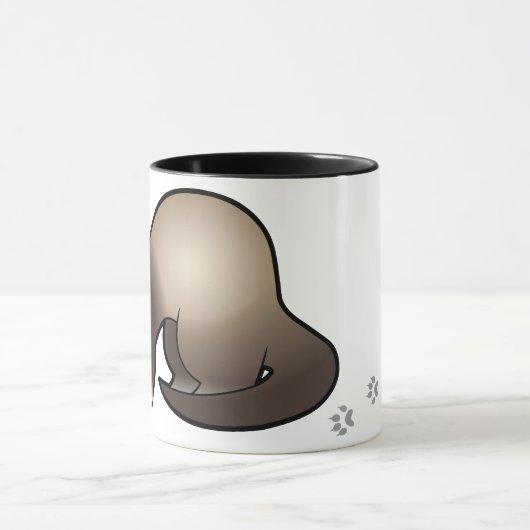 Cartoon-Frettchen Tasse (Zentrum)