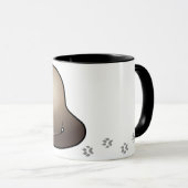 Cartoon-Frettchen Tasse (VorderseiteRechts)