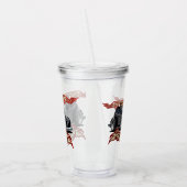 Cartoon frisierte Auto Acryltrinkbecher (Links)