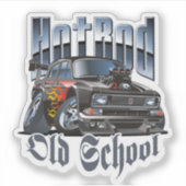 Cartoon frisierte Auto Aufkleber (Vorderseite)