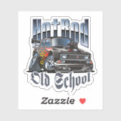 Cartoon frisierte Auto Aufkleber (Blatt)