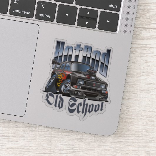 Cartoon frisierte Auto Aufkleber (Detail)