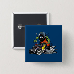 Cartoon frisierte Auto Button