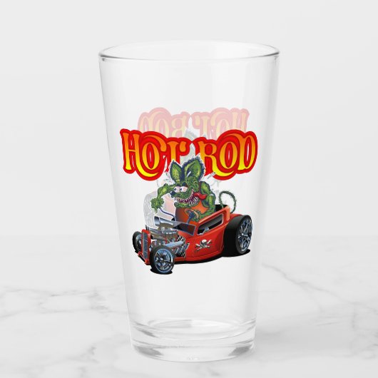 Cartoon frisierte Auto Glas (Vorderseite)