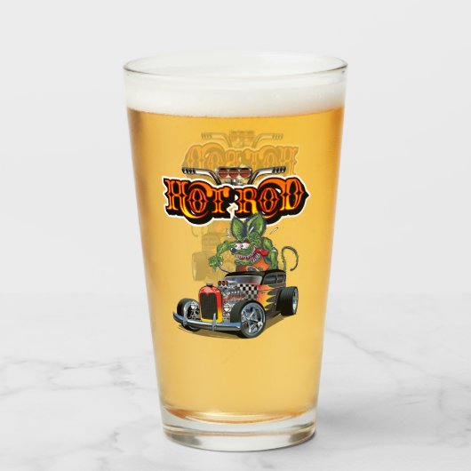 Cartoon frisierte Auto Glas (Vorne (Gefüllt))