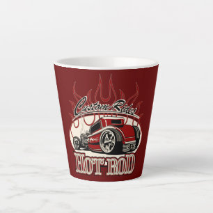 Cartoon frisierte Auto Milchtasse