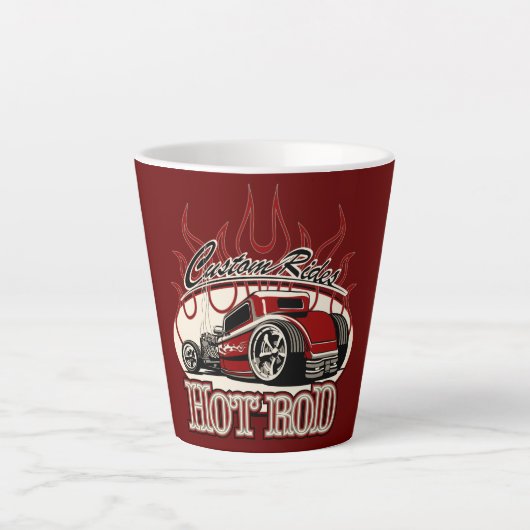 Cartoon frisierte Auto Milchtasse (Vorderseite)