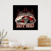 Cartoon frisierte Auto Poster (Küche)