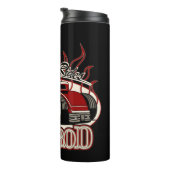 Cartoon frisierte Auto Thermosbecher (Nach rechts gedreht)