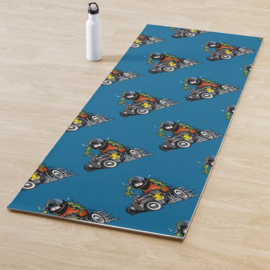 Cartoon frisierte Auto Yogamatte (Beispiel)