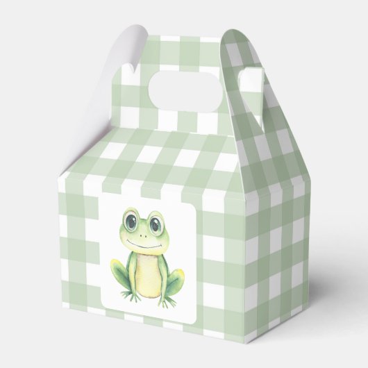 Cartoon Frog Baby Dusche Geschenkschachtel (Vorderseite)