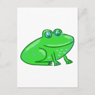 Cartoon Frog Postkarte