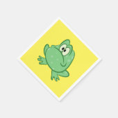 Cartoon Frog Serviette (Ecke)