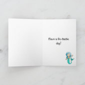 Cartoon Fröhliche Geburtstagskarte Karte (Innenseite)