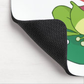 Cartoon-Frosch-anziehende Fliege Mousepad (Ecke)