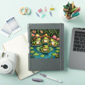Cartoon Frosch Aufkleber (iPad Hülle)