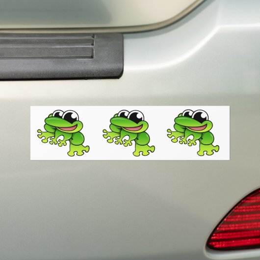 Cartoon-Frosch Autoaufkleber (Auf Auto)