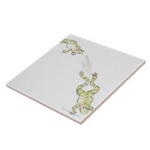 Cartoon-Frosch Fliese (Seite)