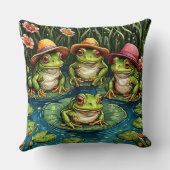 Cartoon Frosch Kissen (Rückseite)