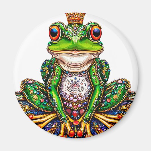 Cartoon Frosch Magnet (Vorne)