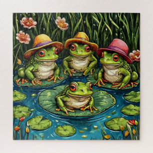 Cartoon Frosch Puzzle