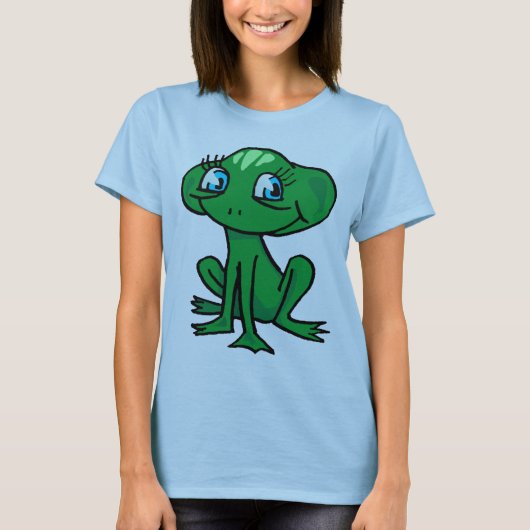 Cartoon-Frosch T-Shirt (Vorderseite)