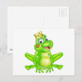 Cartoon Froschprinz Postkarte (Vorne/Hinten)