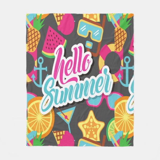 Cartoon Frucht Fleece Blanket (Vorderseite)