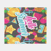 Cartoon Frucht Fleece Blanket (Vorderseite (Horizontal))