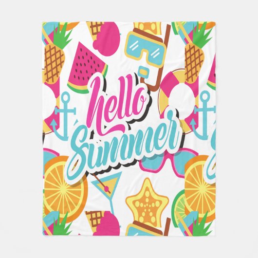 Cartoon Frucht Fleece Blanket (Vorderseite)