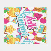 Cartoon Frucht Fleece Blanket (Vorderseite (Horizontal))