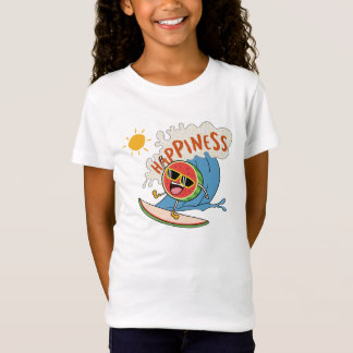 Cartoon-Frucht-Sommer-Shirt – Glückswelle-Design T-Shirt
