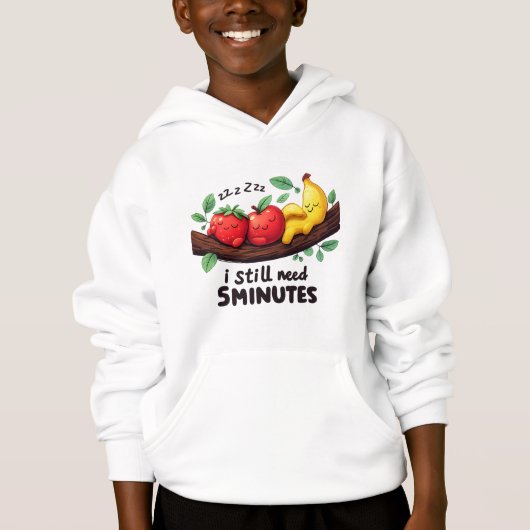Cartoon Fruit Friends Kids’ Hoodie (Vorderseite)