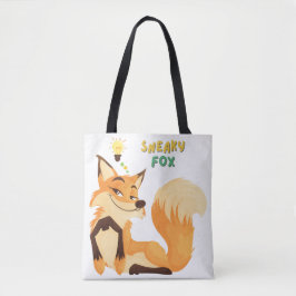 Cartoon Fuchs und ein langer buschiger Schwanz Tasche