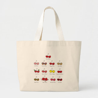 Cartoon Fun Comic Funny Cheeky Red Cherries Cherry Jumbo Stoffbeutel