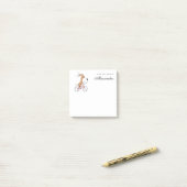 Cartoon Funny Cute Dog Puppy Riding Bicycle Post-it Klebezettel (Auf Schreibtisch)