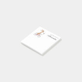 Cartoon Funny Cute Dog Puppy Riding Bicycle Post-it Klebezettel (angewinkelt)