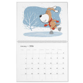 Cartoon Funny Cute Puppy Dog Lover 2026 Calendar Kalender (Jan 2026)