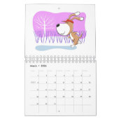 Cartoon Funny Cute Puppy Dog Lover 2026 Calendar Kalender (Mär 2026)