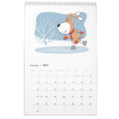 Cartoon Funny Cute Puppy Dog Lover 2026 Kalender (Jan 2027)