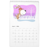 Cartoon Funny Cute Puppy Dog Lover 2026 Kalender (Mär 2026)